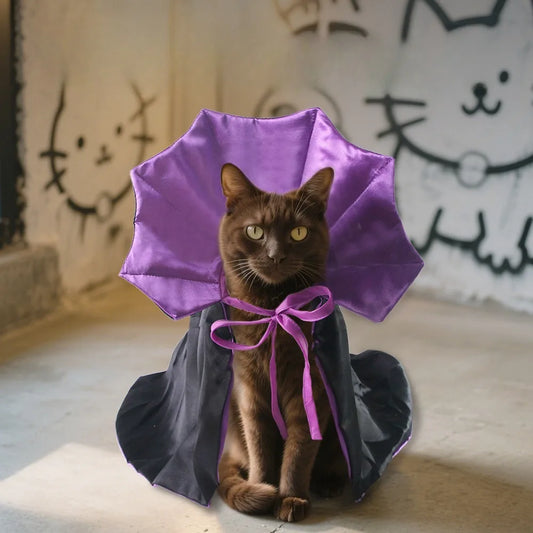 Dog Halloween Costumes Robe Pet Baron Cloak