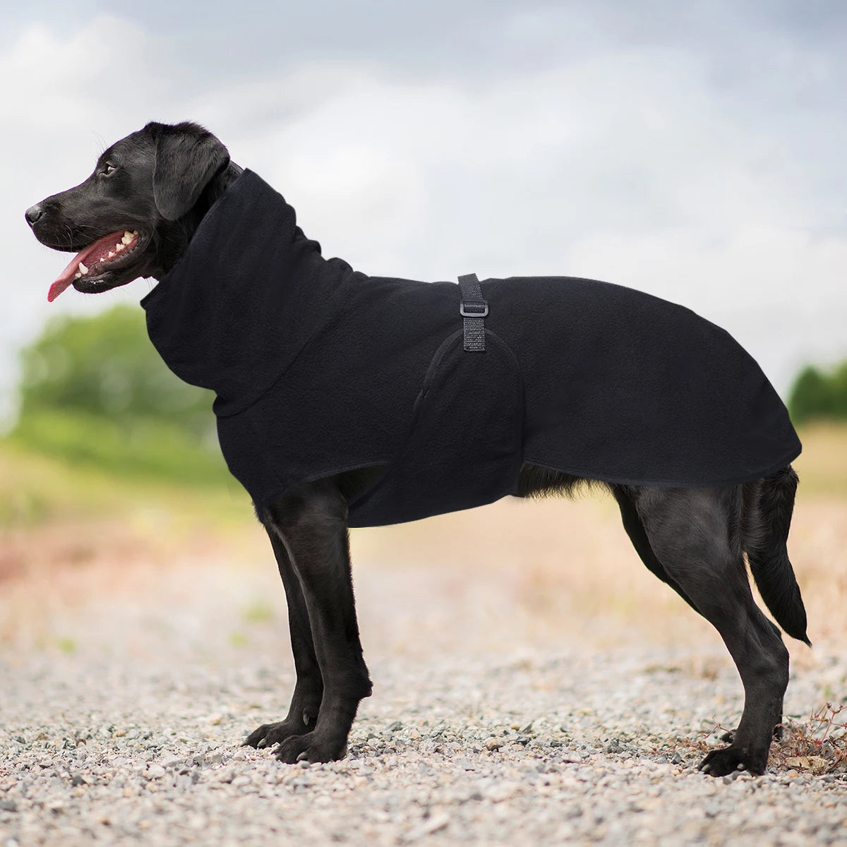 Dog Winter Coat Cosy Fleece Jumper,  with Warm Lining and Adjustable Band