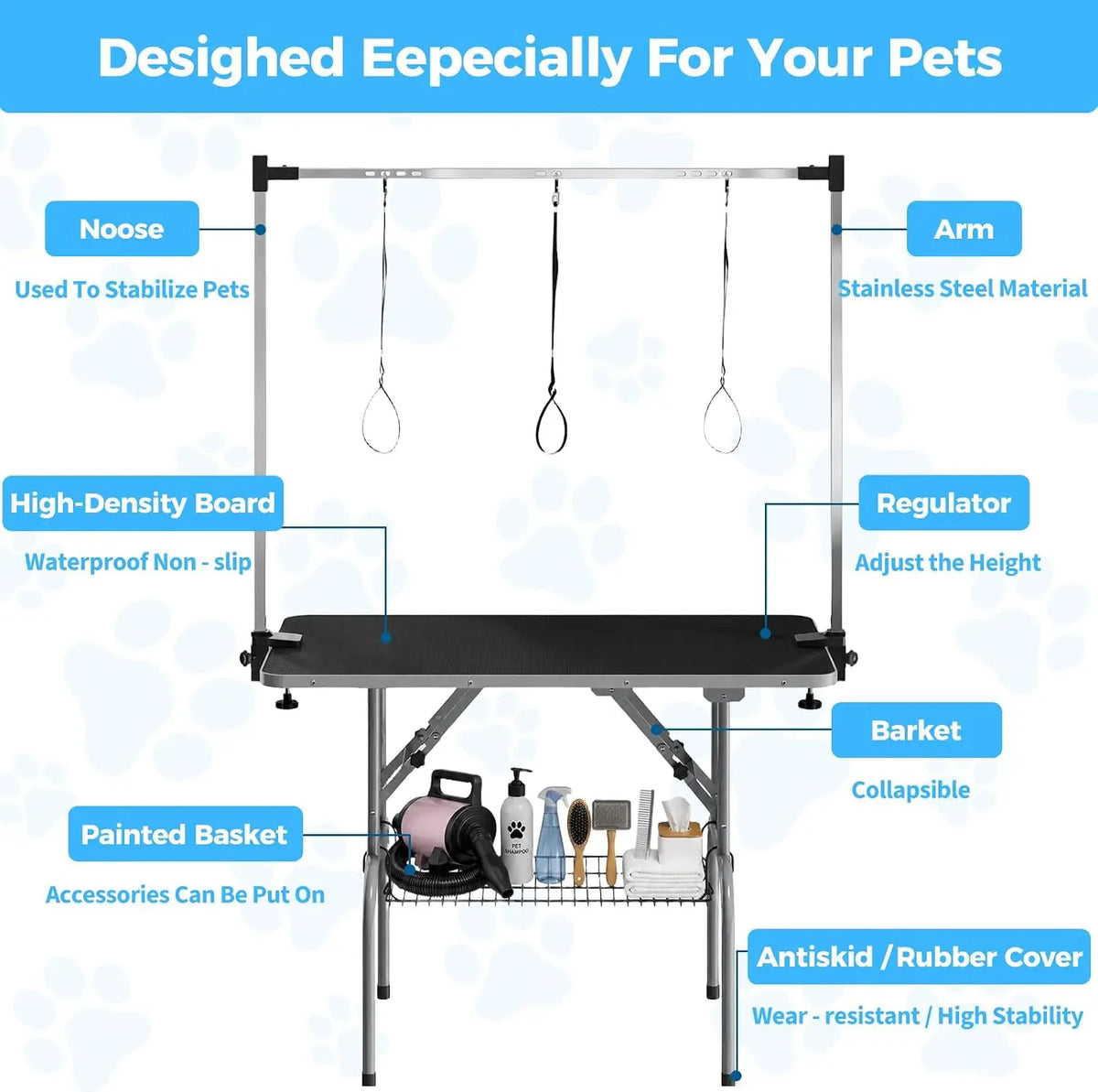 Garvee 42Inch Foldable Dog Grooming Table
