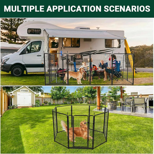 16 Panels - Heavy Duty Pet Fence Indoor / Outdoor Pet Safety
