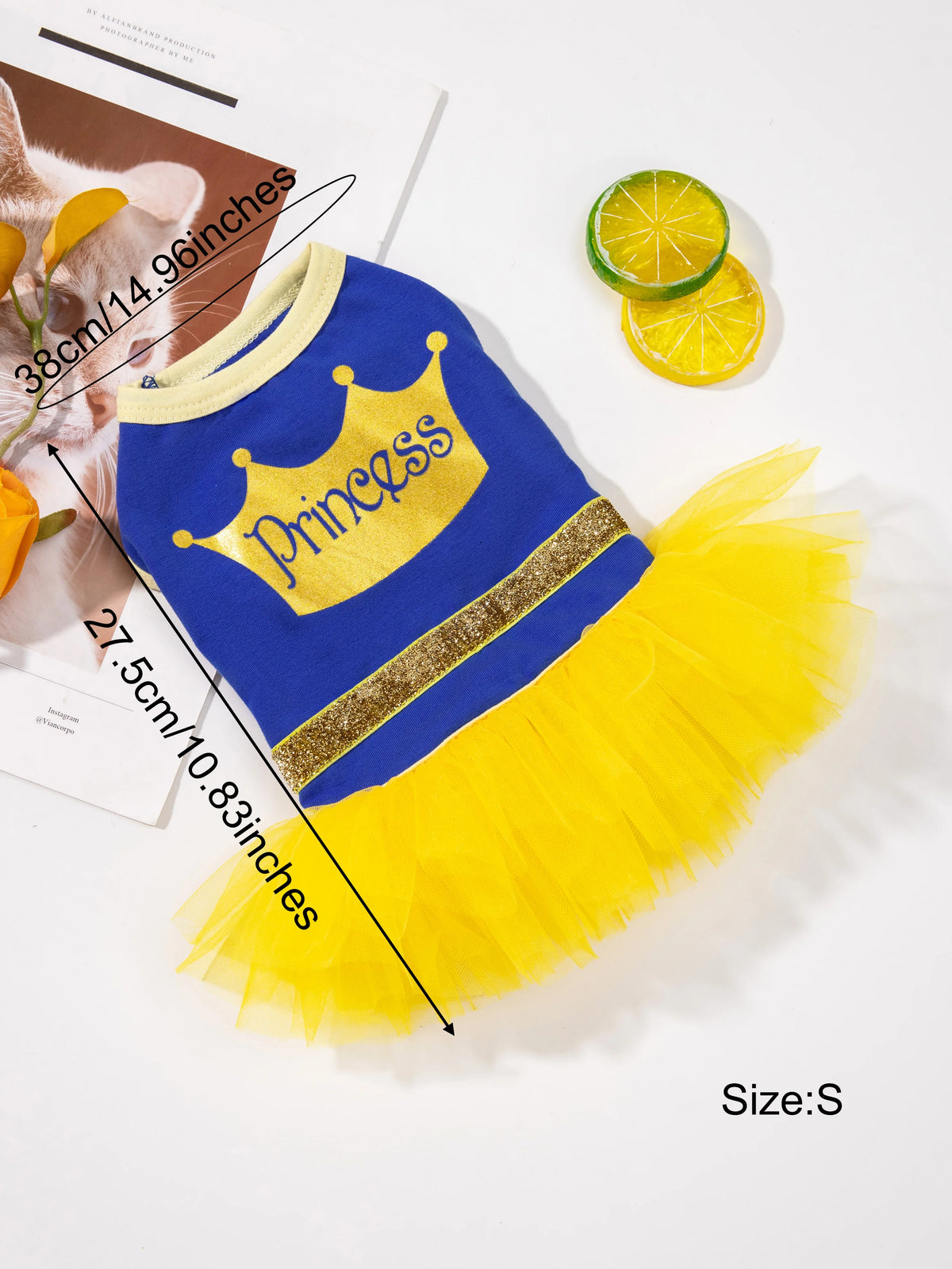 Crown Princess Dog Tutu Dress